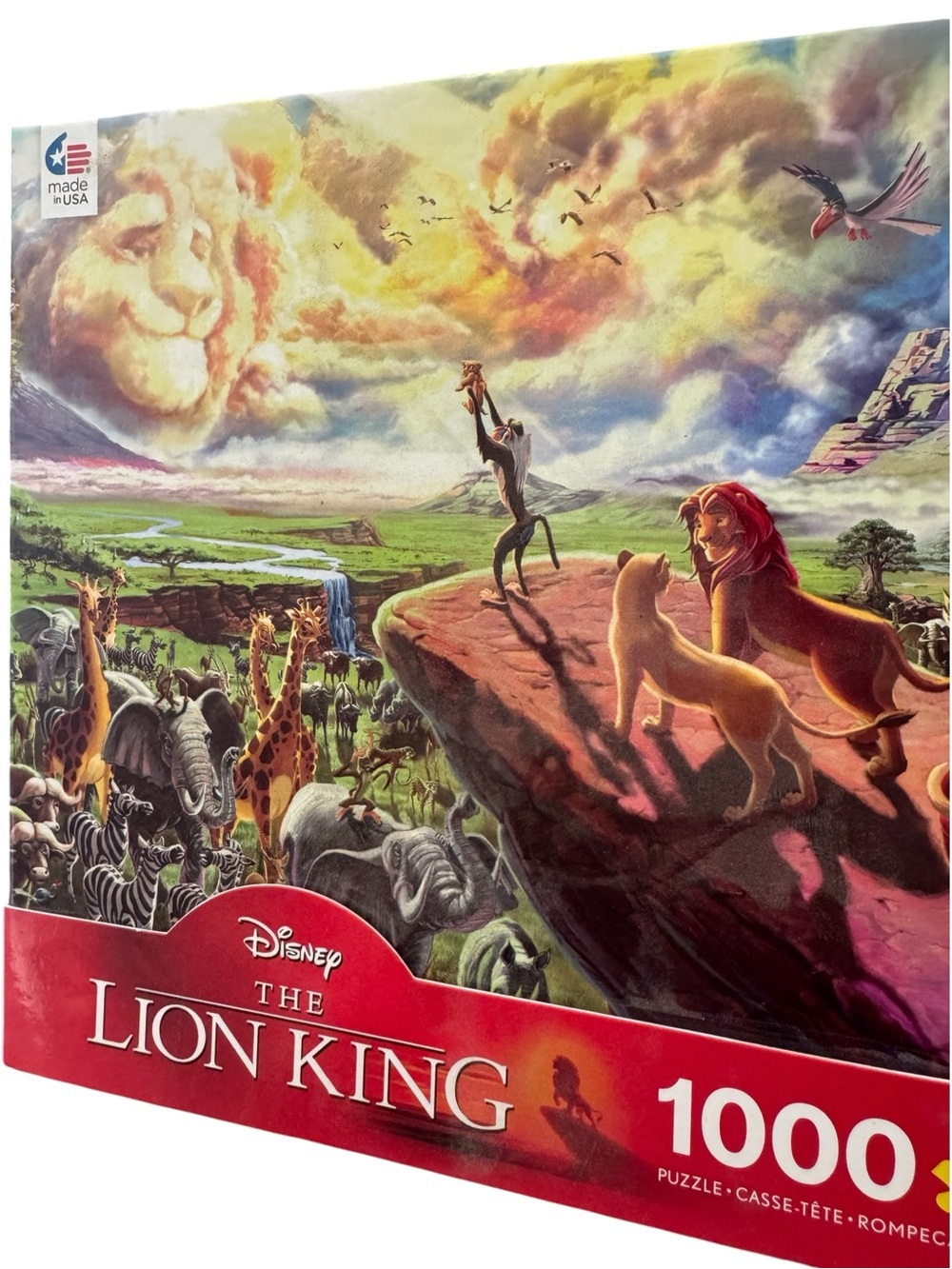 Disney Lion King 1000 Piece Puzzle CEACO Simba Mufasa Vintage Art Sealed